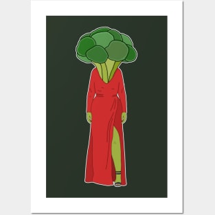 Broccoli Woman Posters and Art